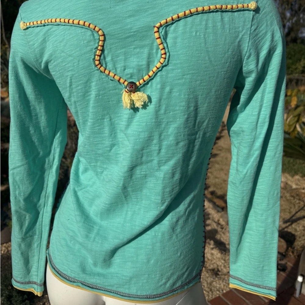 Double D Ranch Son of Big Chief Graphic Tee XS  - Aqua - Picture 3 of 4